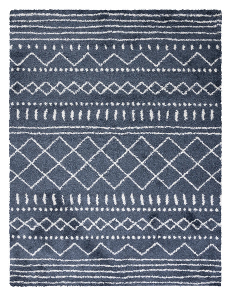 Safavieh Arizona Shag 10'-0" x 14'-0" Rug in Slate Blue / Ivory