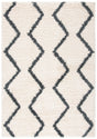 Safavieh Venus Shag 600 4'-0" x 6'-0" Rug in Ivory / Dark Grey