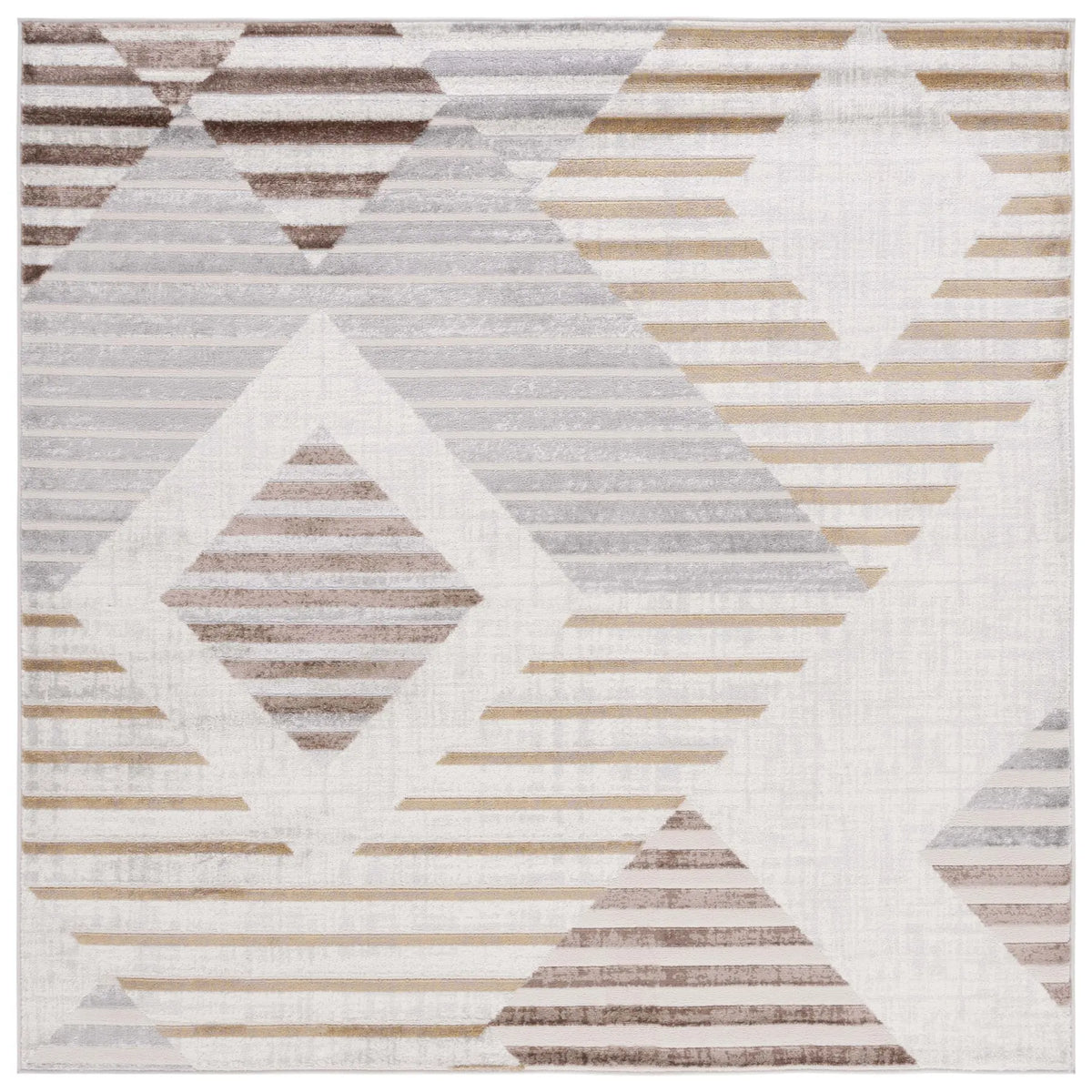 Safavieh Palma 6'-7" x 6'-7" Rug in Beige / Light Grey