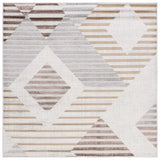 Safavieh Palma 6'-7" x 6'-7" Rug in Beige / Light Grey