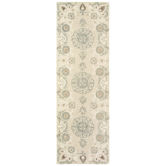 Oriental Weavers Sphinx Craft 93000 Sand / Ash Rugs - runner