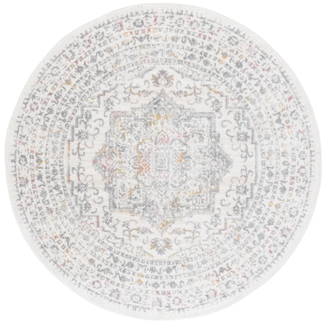 Safavieh Layla 6'-7" x 6'-7" Rug in Ivory Grey / Pink