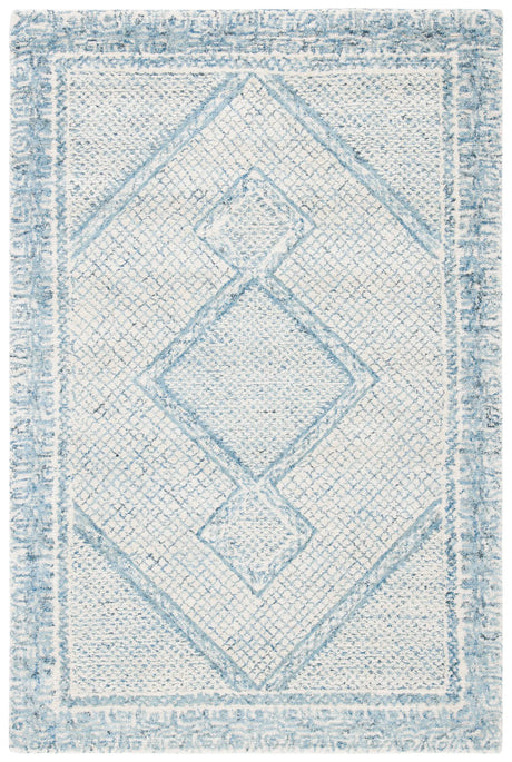 Safavieh Abstract 3'-0" x 5'-0" Rug in Ivory / Blue