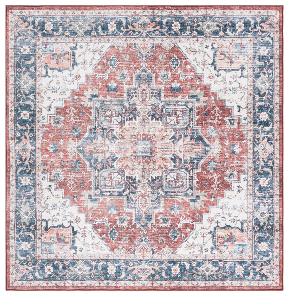 Safavieh Arizona 6'-0" x 6'-0" Rug in Brown / Blue
