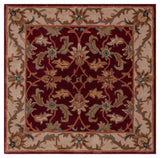 Safavieh Heritage 4'-0" x 4'-0" Rug in Red / Ivory