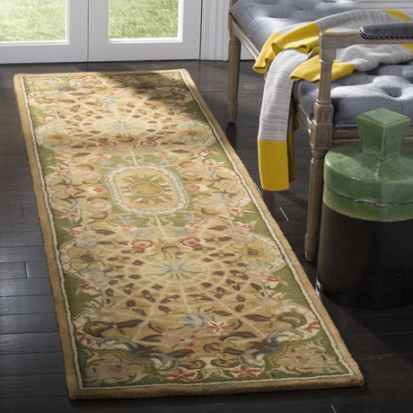 Safavieh Classic 2'-3" x 10'-0" Rug in Toupe / Light Green