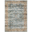 Oriental Weavers Machine Washable Charleston Cha06 Blue/ Rust Rug - main flat