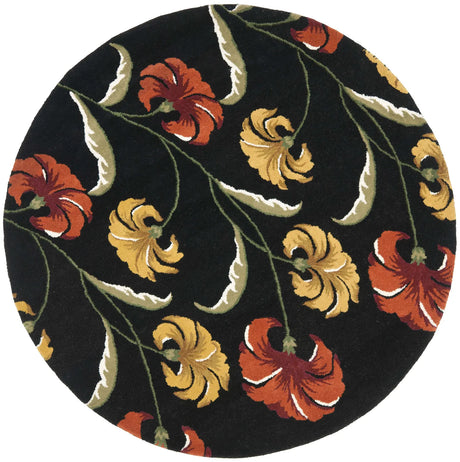 Safavieh Soho 6'-0" x 6'-0" Rug in Black / Multi