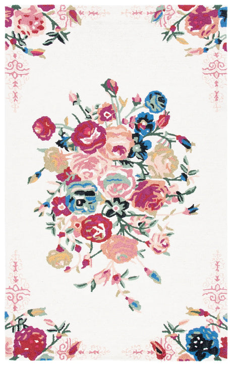 Safavieh Blossom 4'-0" x 6'-0" Rug in Pink / Ivory