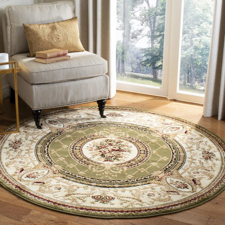 Safavieh Lyndhurst 5'-3" x 5'-3" Rug in Sage / Ivory