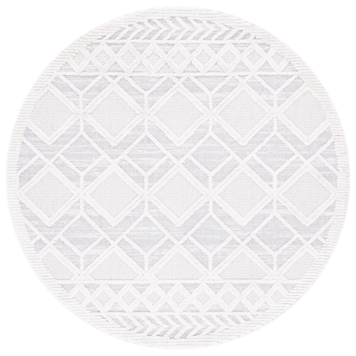 Safavieh Marrakesh 6'-7" x 6'-7" Rug in Beige / Grey
