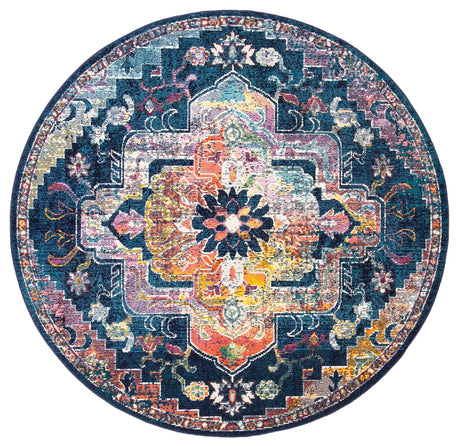 Safavieh Crystal 5'-0" x 5'-0" Rug in Navy / Fuchsia