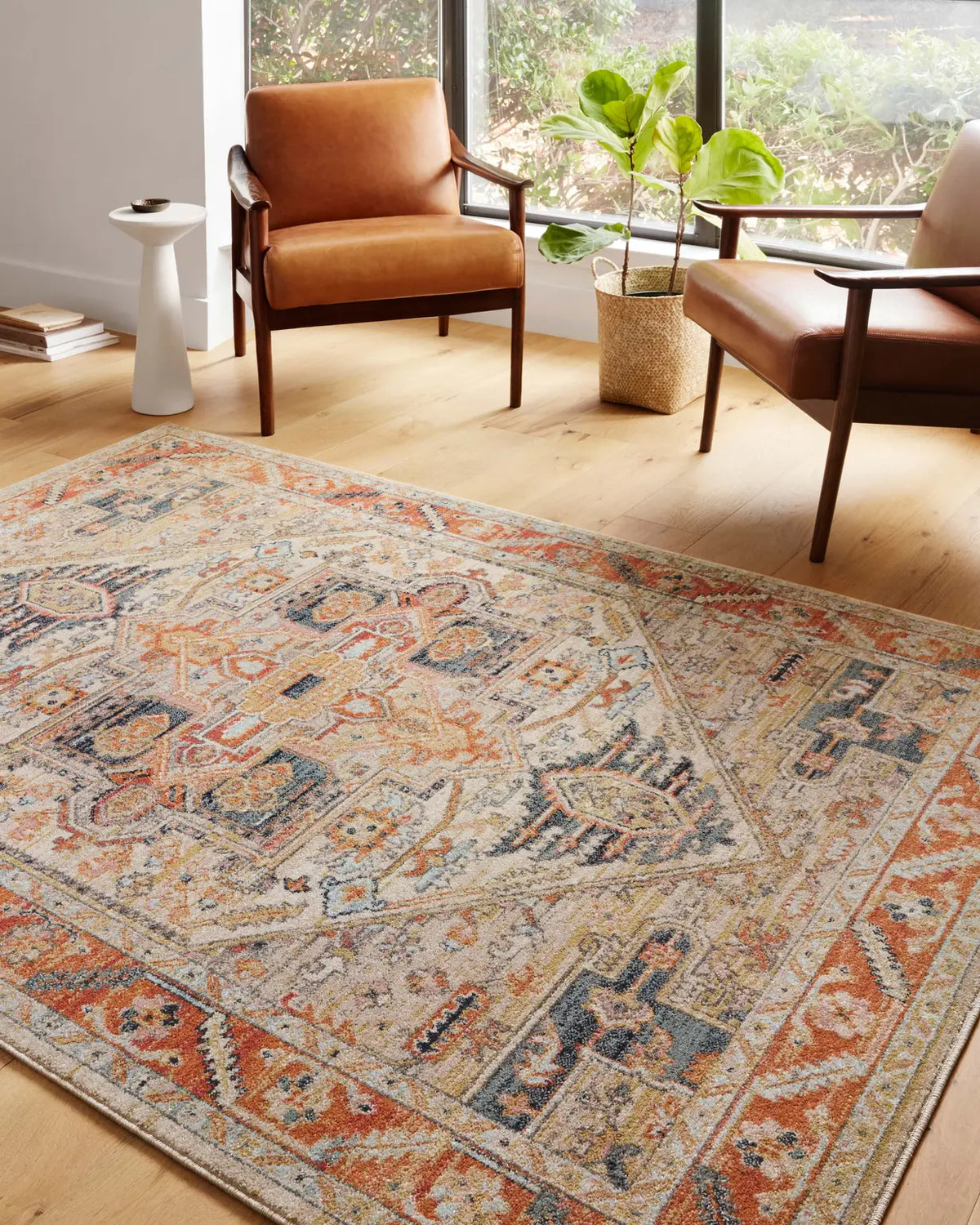 Loloi Jocelyn Joc-01 Sand/Multi Rugs - room scene 1