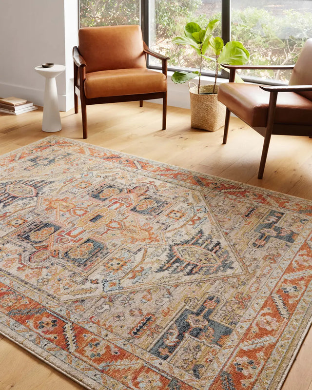 Loloi Jocelyn Joc-01 Sand/Multi Rugs - room scene 1