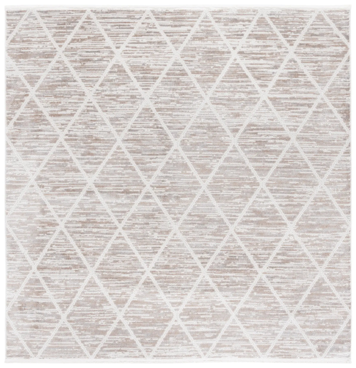 Safavieh Mila 6'-7" x 6'-7" Rug in Beige / Ivory