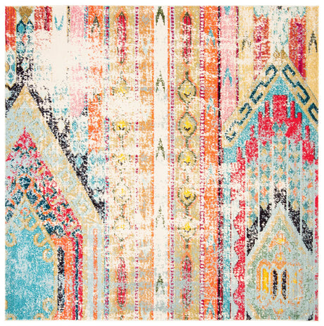 Safavieh Madison 6'-7" x 6'-7" Rug in Blue / Orange