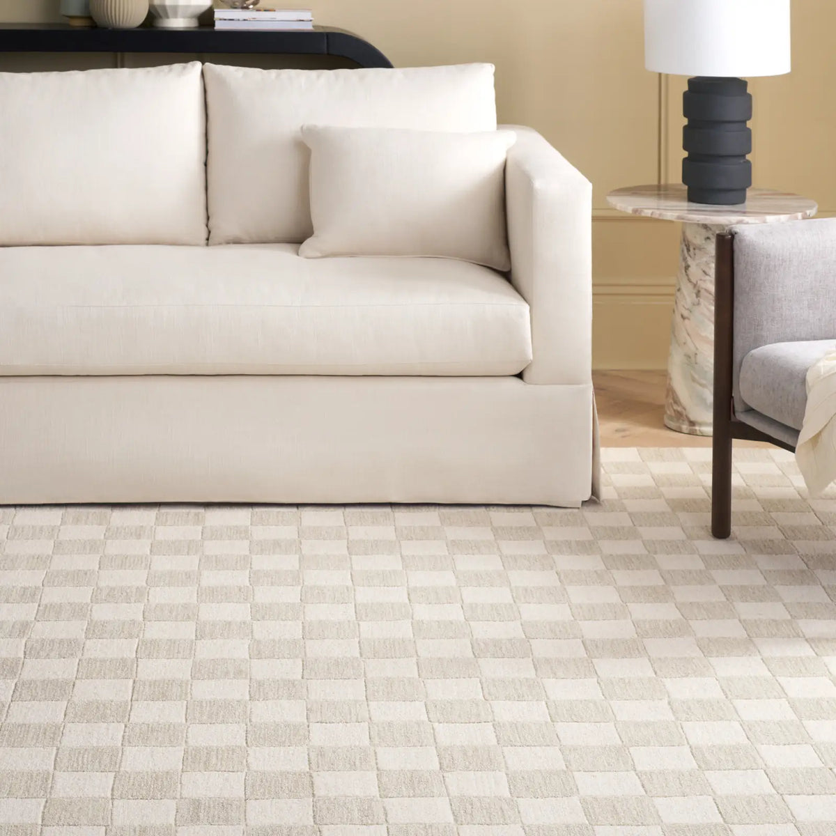 Safavieh Martha Stewart 8'-0" x 10'-0" Rug in Beige / Ivory