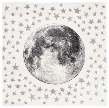Safavieh Carousel Kids 100 5'-3" x 5'-3" Rug in Ivory / Grey
