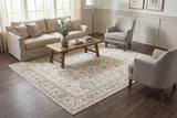 Dynamic Rugs Azure 12586 Power Loomed Traditional Ivory/Grey/Blue Rug - Room
