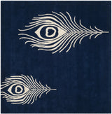 Safavieh Soho 6'-0" x 6'-0" Rug in Navy / Ivory