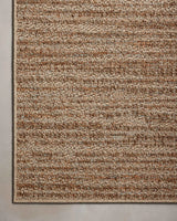 Loloi Merrick Mer-06 Oatmeal/Multi Rug - corner on wood