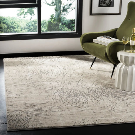 Safavieh Meadow 4'-0" x 6'-0" Rug in Ivory / Grey