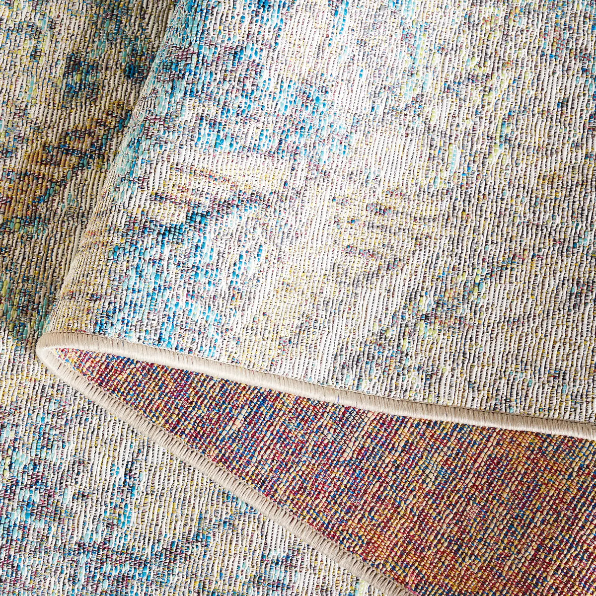 Safavieh Barbados 500 4'-0" x 6'-0" Rug in Ivory Blue / Green