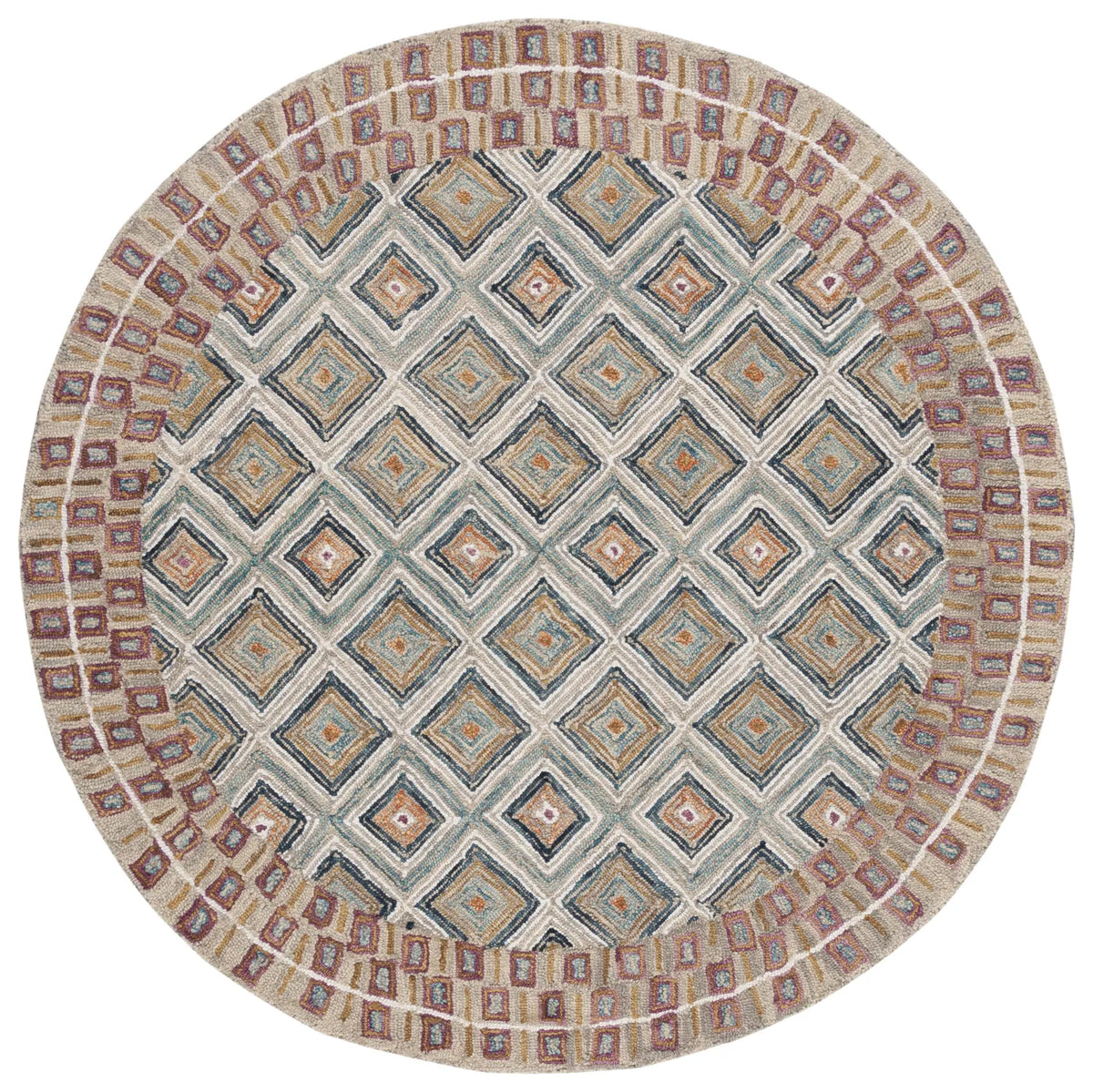 Safavieh Aspen 6'-0" x 6'-0" Rug in Green / Red