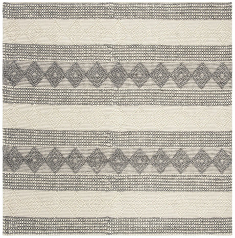 Safavieh Natura 6'-0" x 6'-0" Rug in Grey / Ivory