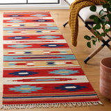 Safavieh Kilim 2'-3" x 9'-0" Rug in Beige / Red