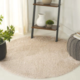 Safavieh Indie Shag 4'-0" x 4'-0" Rug in Light Beige