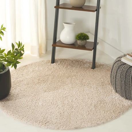Safavieh Indie Shag 4'-0" x 4'-0" Rug in Light Beige