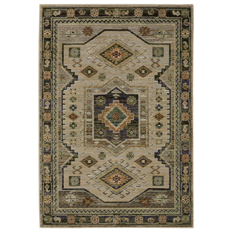 Oriental Weavers Sphinx Andorra 2442D Green/Multi Rugs - main flat