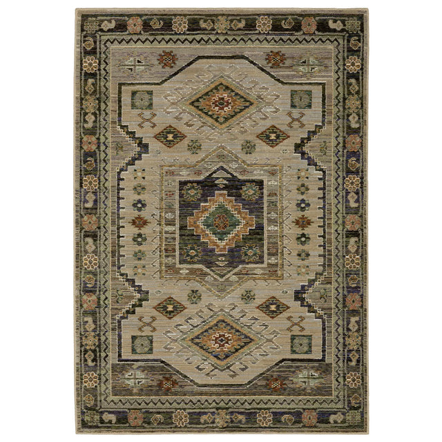 Oriental Weavers Sphinx Andorra 2442D Green/Multi Rugs - main flat