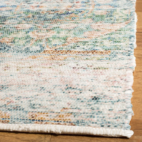 Safavieh Saffron 4'-0" x 6'-0" Rug in Turquoise / Peach