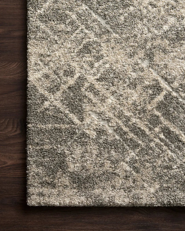 Loloi Landscape Lan-05 Stone Rugs - corner on wood
