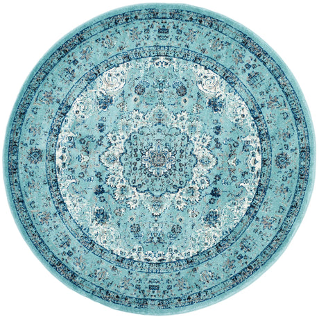 Safavieh Evoke 5'-3" x 5'-3" Rug in Light Blue / Light Blue