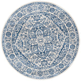 Safavieh Brentwood 5'-0" x 5'-0" Rug in Navy / Light Grey