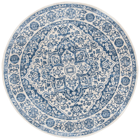 Safavieh Brentwood 5'-0" x 5'-0" Rug in Navy / Light Grey