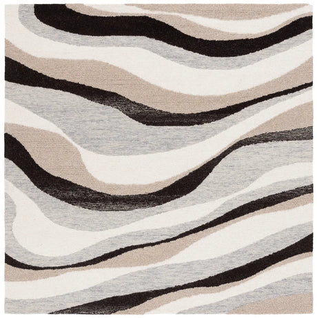 Safavieh Ebony 6'-0" x 6'-0" Rug in Ivory / Grey