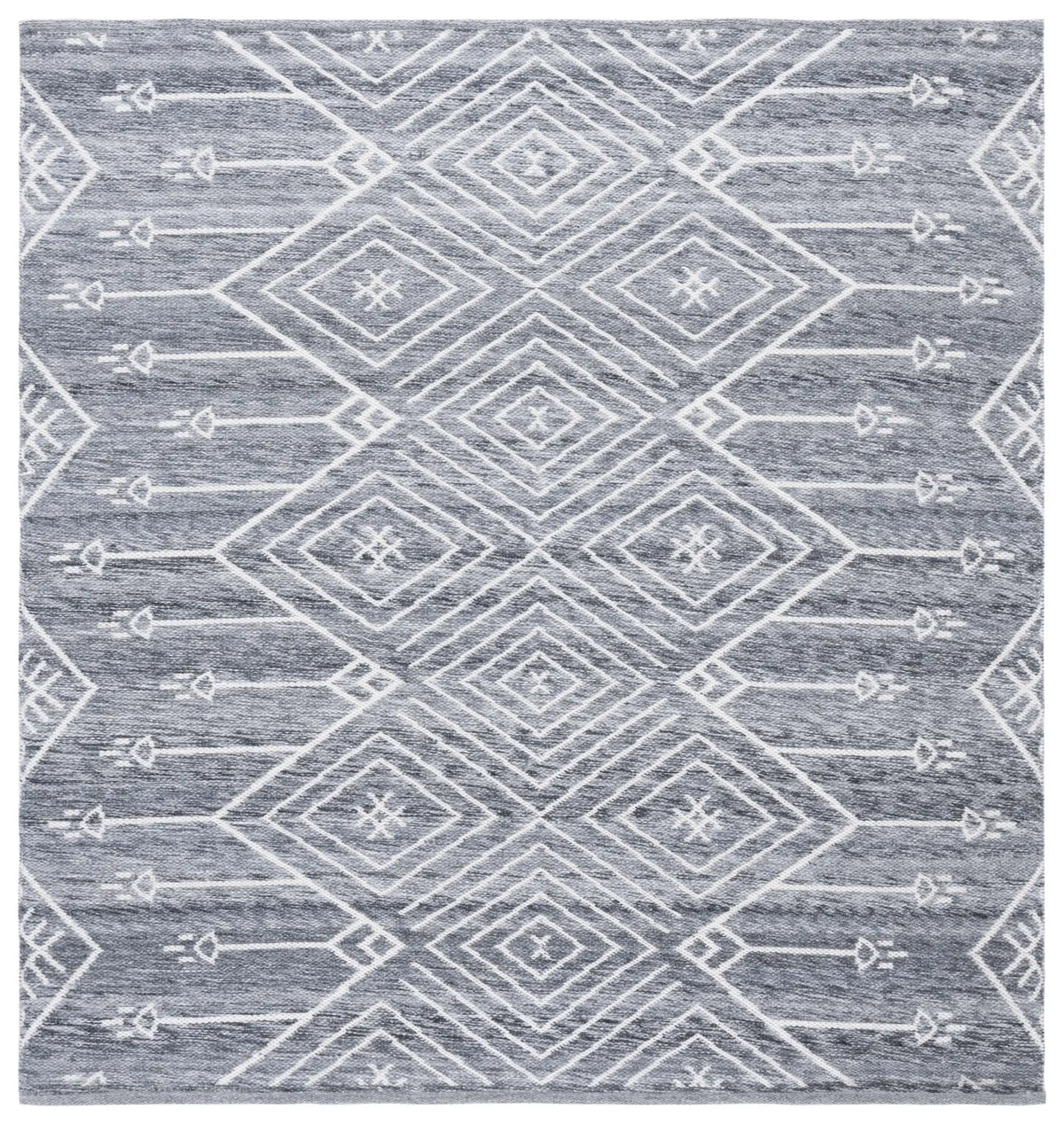 Safavieh Kilim 6'-0" x 6'-0" Rug in Grey / Ivory