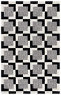 Safavieh Metro 4'-0" x 6'-0" Rug in Black / Ivory
