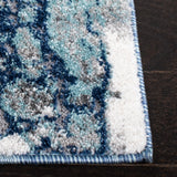 Safavieh Aston 4'-0" x 6'-0" Rug in Navy / Grey