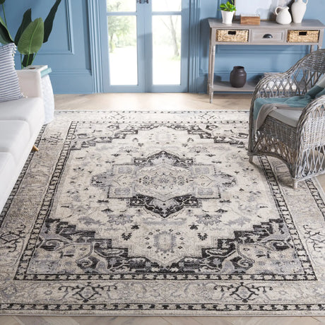 Safavieh Brentwood 10'-0" x 13'-0" Rug in Ivory / Black