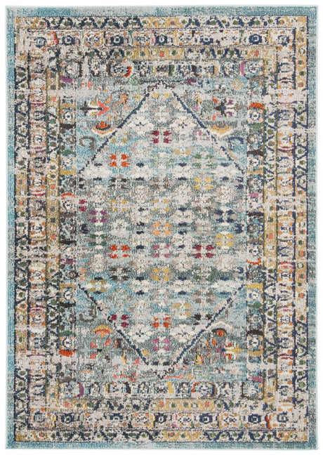 Safavieh Monaco 4'-0" x 5'-7" Rug in Blue / Light Grey
