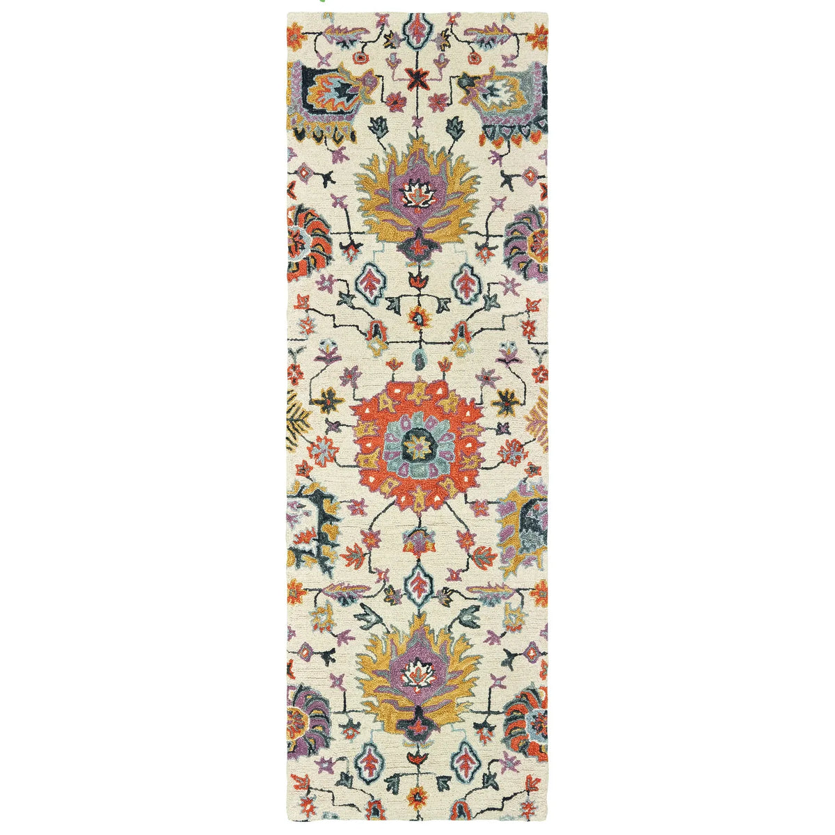 Oriental Weavers Sphinx Zahra 75502 Ivory / Orange Rugs - runner