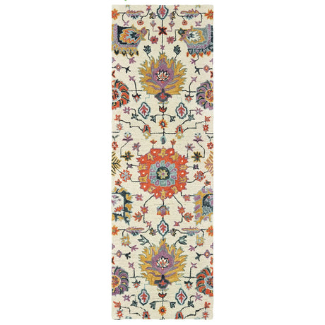 Oriental Weavers Sphinx Zahra 75502 Ivory / Orange Rugs - runner