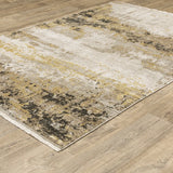 Oriental Weavers Bauer 2061X Gold/ Black Rug - angle detail