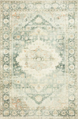 Loloi Rosette Ros-08 Teal/Ivory Rugs - main flat