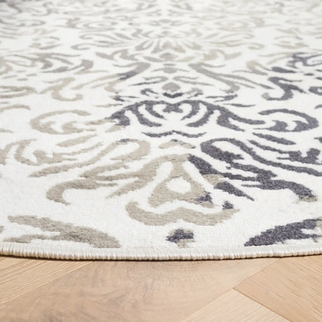 Safavieh Pyramid 6'-7" x 6'-7" Rug in Ivory Grey / Charcoal